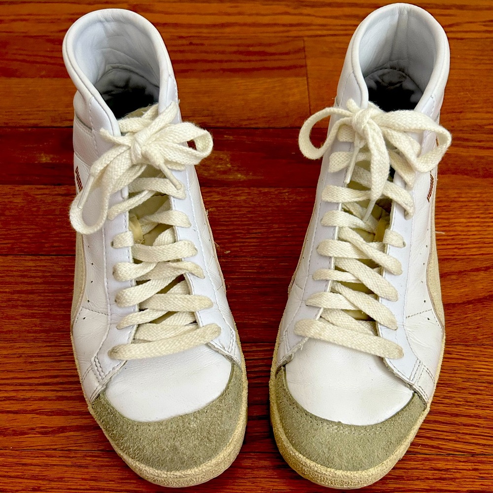 Puma Ralph Sampson 70 Mid Beige Men’s Sneakers Size 9.5